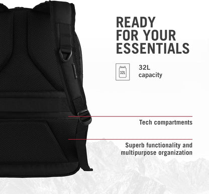 Victorinox VX Sport EVO 16-Inch Laptop Daypack, Black