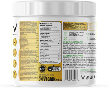 HYDR8 Electrolytes - Citrus Charge - 36 Servings | All-Natural Ultimate Hydration Blend | Zero Sugar, No Artificial Colours/Flavours | Banned Substance Free