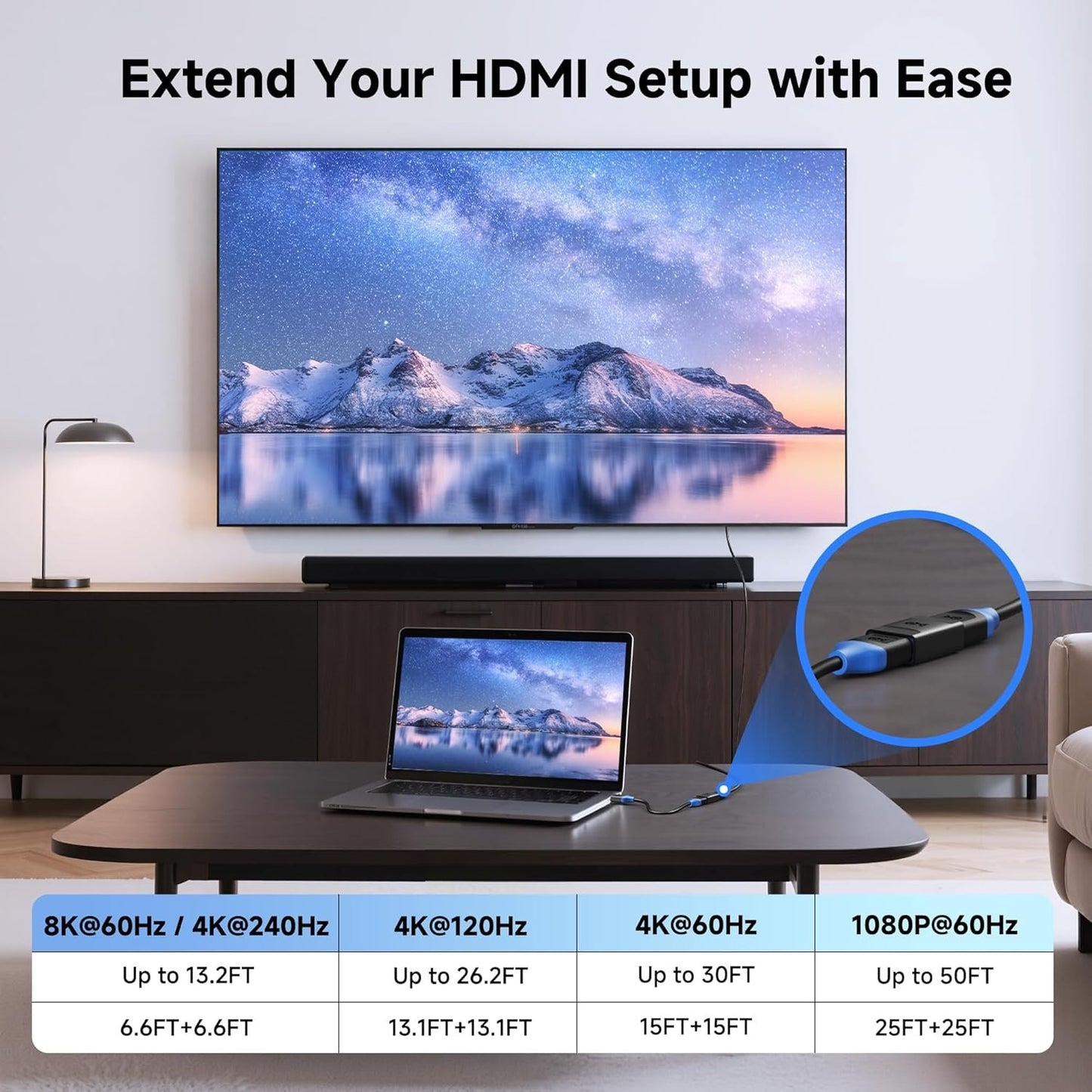 Cable Matters 2-Pack 8K@60Hz / 4K@120Hz HDMI Coupler with HDR Support (8K HDMI Coupler, HDMI Female to Female Adapter, HDMI Extender) in Black
