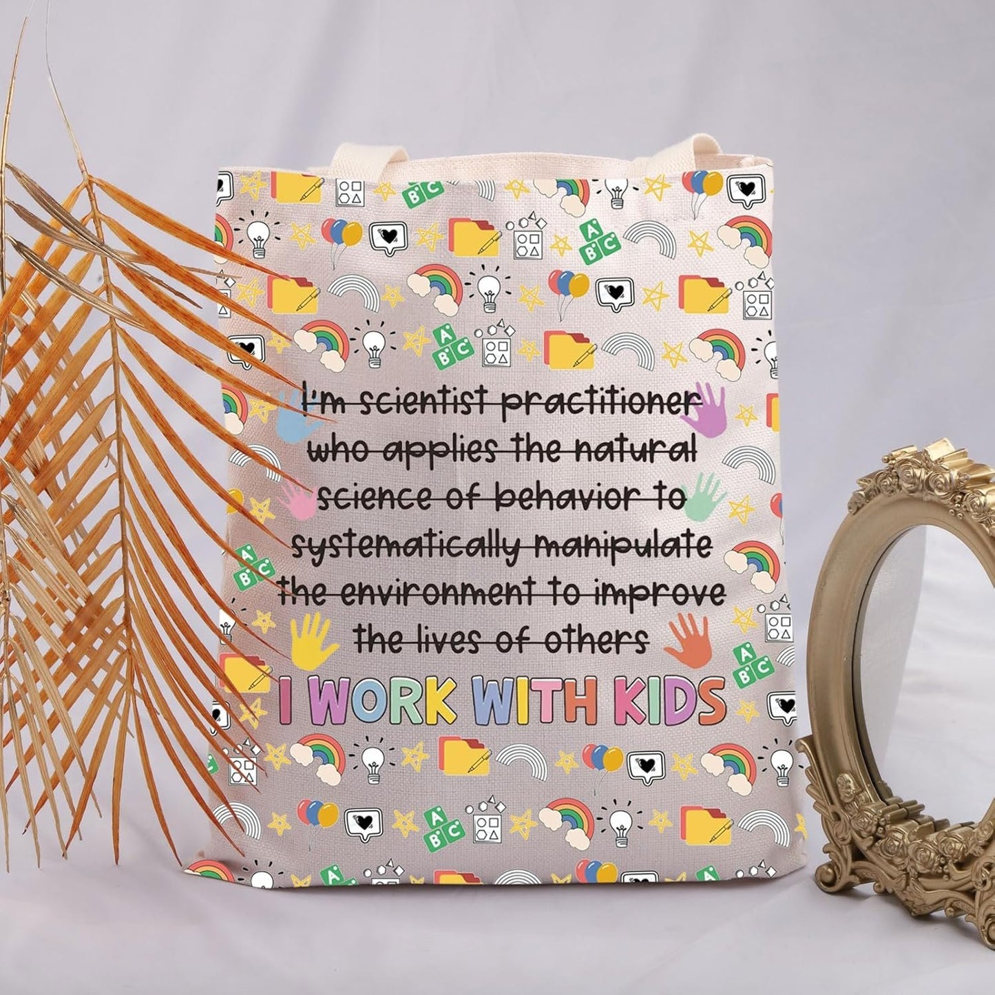 RBT Registered Behavior Tech Work With Kids Tote Bag School Autism Clinic SPED Para Gift