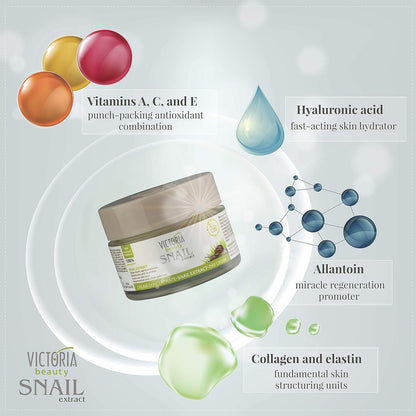 Victoria Beauty - Night and Day Face Cream - Anti-Age - Snail Extract Concentrate - 50ml