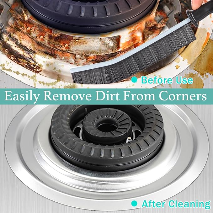 Crevice Cleaning Brush, Multifunctional Hard-Bristled Gap Scrub Brush, Gap Cleaning Tool, Home Essentials, Bathroom Cleaner Tools for Household Use, Kitchen, Window, Faucets, Toilet, Grout, Car, 5pcs