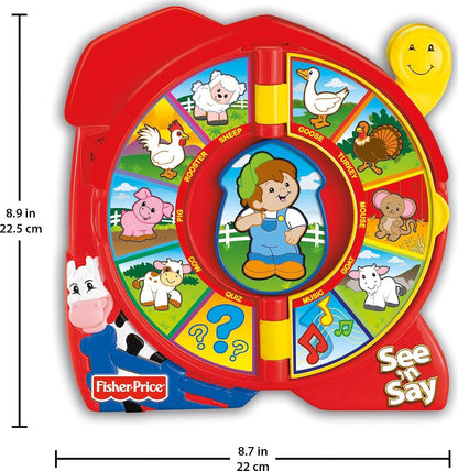Fisher-Price Little People Toddler Toy See â€˜n Say The Farmer Says, Learning Game with Music & Sounds for Kids Ages 18+ Months (Amazon Exclusive)