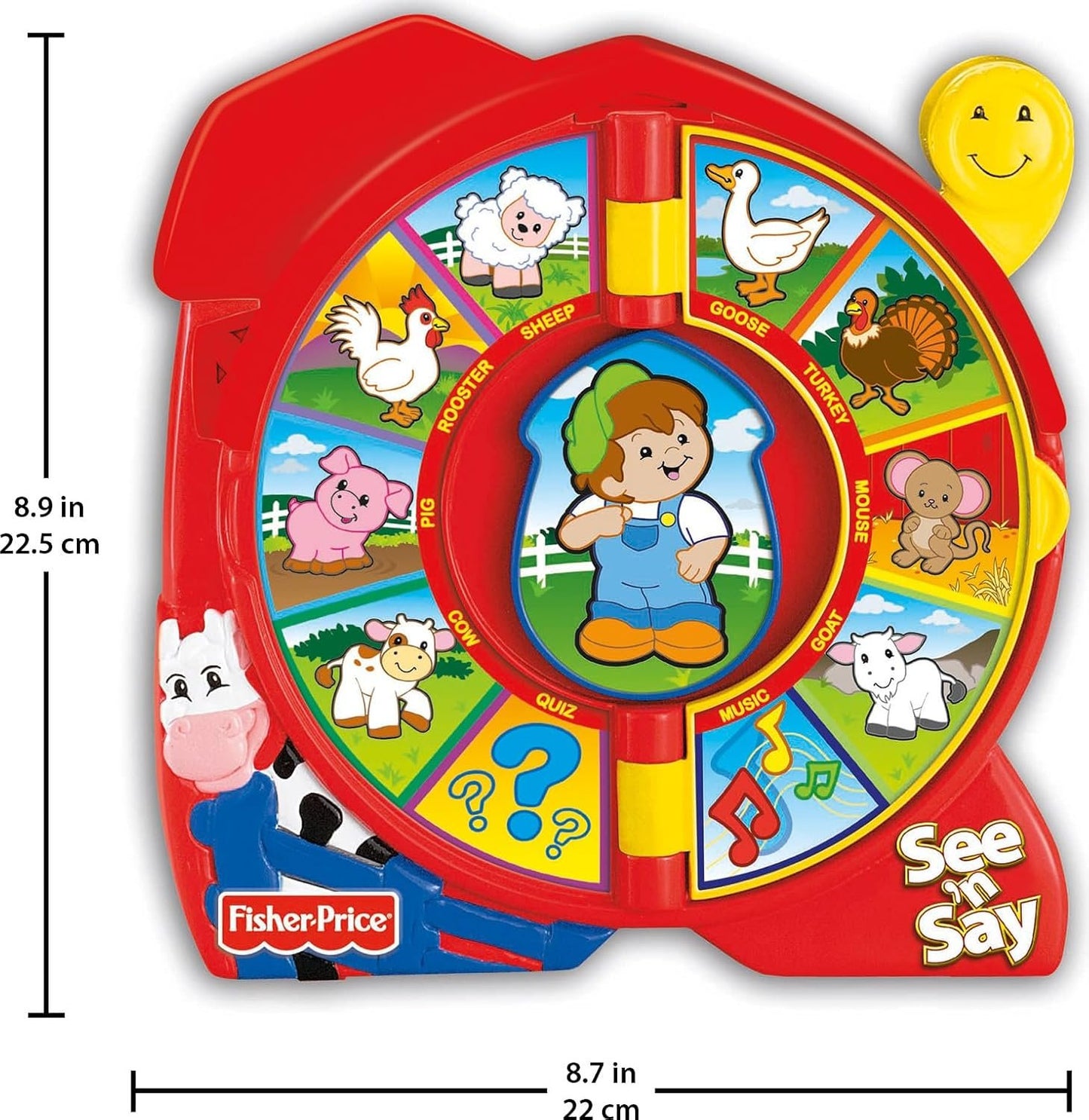 Fisher-Price Little People Toddler Learning Toy, See ‘n Say The Farmer Says, Game with Music Sounds & Phrases Ages 18+ Months