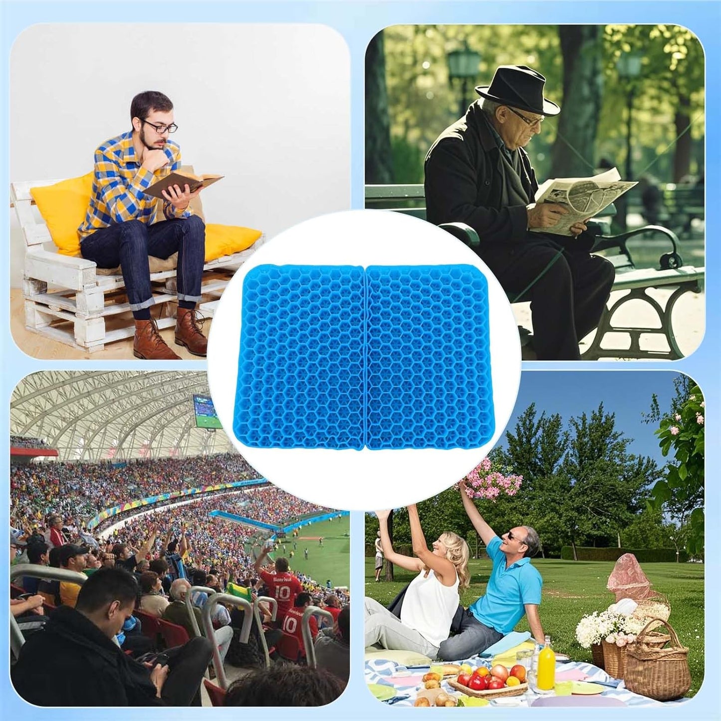 Loimon Portable Travel seat Cushions for Airplanes, Breathable Comfortable Seat Cushion,for Home,Office Chair, Car,Outdoor