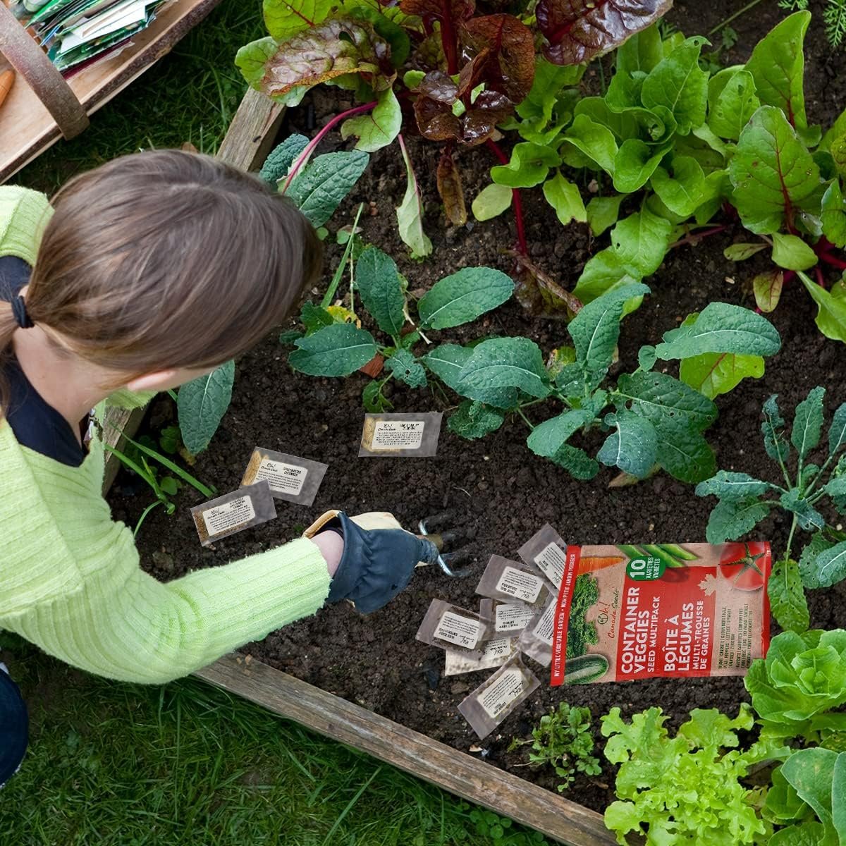 10 Heirloom Vegetable Seed Varieties – Seeds for Planting in Canada, Home and Survival Garden Plant Seeds, Graines de Jardin Canadian Variety Pack Kit