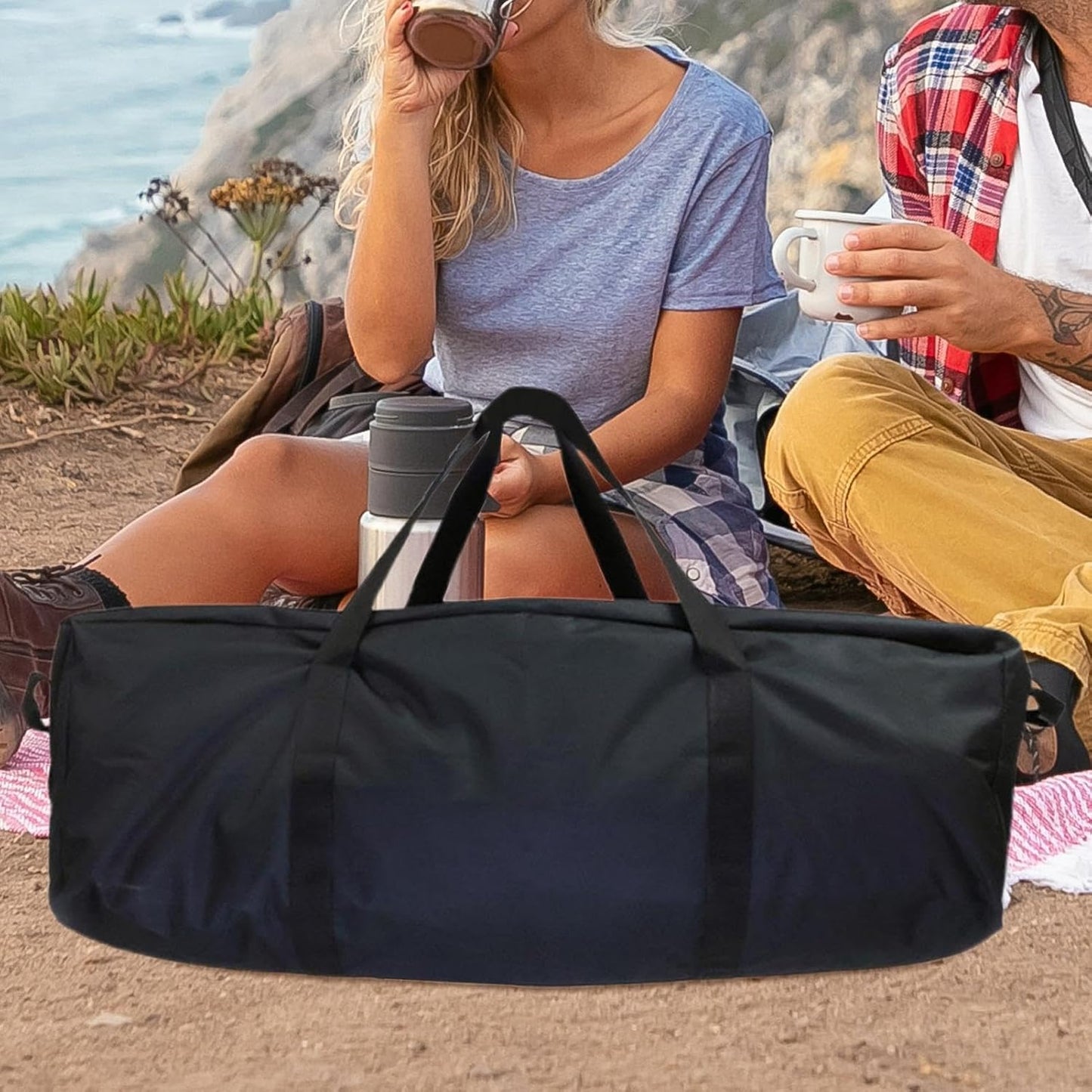 Wrohto Heavy Duty Duffel Bag, Outdoor Gear Storage Bag, Camping Duffel Bag, Oxford Cloth Duffel, Picnic Gear Bag, Hiking Duffel Bag, Travel Storage Duffel, Barbecue Gear Duffel