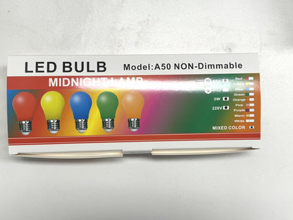 Jiotouhu Pack of 10 E27 Edison Screw LED Light Bulbs, 3 W (30 W), A50 Globe Light Bulb for Wedding, Halloween, Christmas Party, Bar, Mood Ambience Decor, Blue
