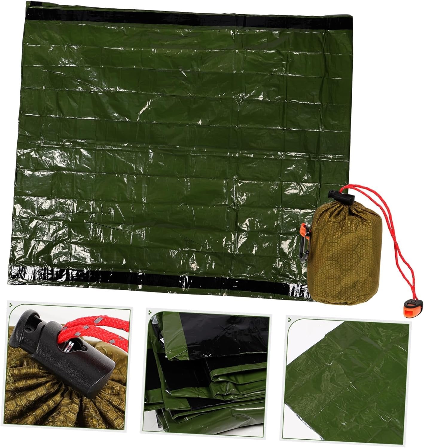 BESPORTBLE 1 Set Warm Blanket Tent Sleep Sack Survival Backpack Hiking Supplies Emergency Bag Outdoor Camping Supply Camping Gear Emergency Supplies Aluminum Film