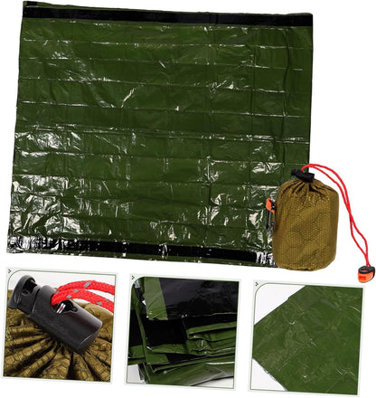 BESPORTBLE 1 Set Warm Blanket Tent Sleep Sack Survival Backpack Hiking Supplies Emergency Bag Outdoor Camping Supply Camping Gear Emergency Supplies Aluminum Film