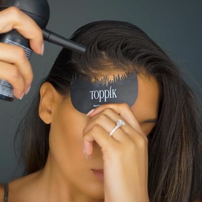 Toppik Hair Perfecting Duo - Hides Extension Tracks - Natural & Fuller Look - Organic Keratin - Easy to Apply - For Men & Women - Hairline Care - Hair Loss Products - Hairline Optimiser - 27.5g