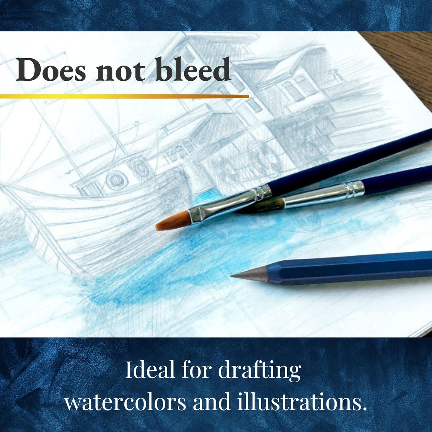 SUN-STAR Stationery S4482662 Metal Pencil, Metacil, Metallic Blue, Pencil Lead Color: Black F #2 1/2 (with Authentic Hologram Sticker United States Only)