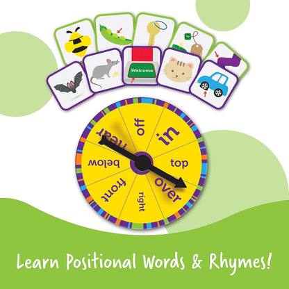 Learning Resources Fox in The Box Position Word Activity Set, Phonics Game, Preschool, 65 Piece Set, Ages 3+