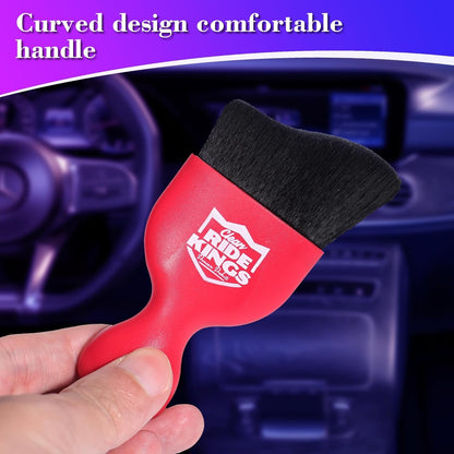 Car Interior Cleaner,Auto Soft Hair Detailing Brush Car Cleaning Kit Auto Detailing Tools Car Cleaning Supplies Car Accessories Car Gifts for Men Women Red
