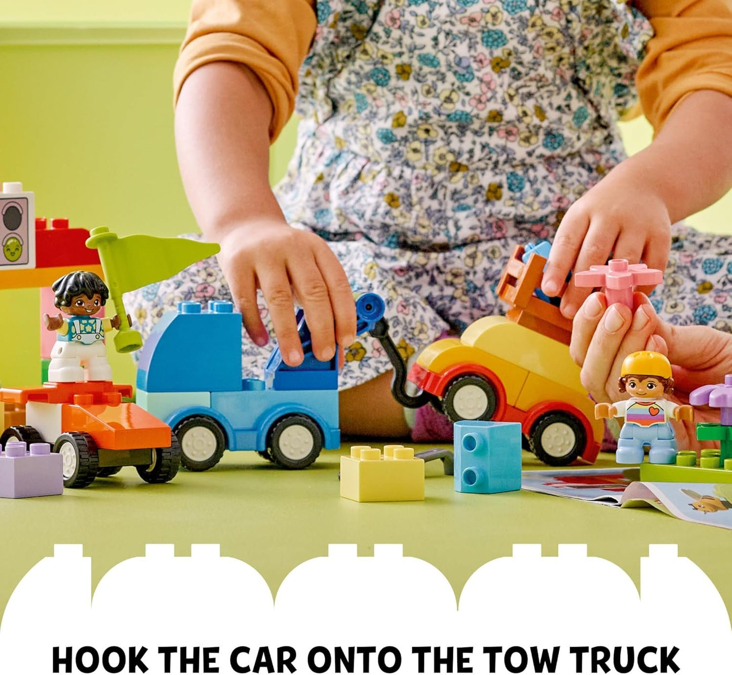 LEGO DUPLO Classic Cars and Trucks Brick Box Playset, Educational STEM Toy, Preschool Toy Building Set for Toddlers Aged 18 Months Plus, Learning Toy to Develop Fine Motor Skills, 10439