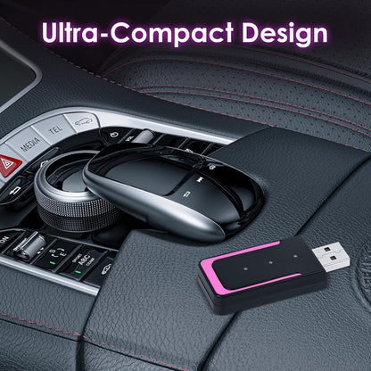 Gaethra Wireless Adapter for Carplay and Android Auto, Plug & Play, USB C/USB A, Compatible with iOS 10+/Android 11+, Suitable for Vehicle that Works with CarPlay/Android Auto, CZHZ02