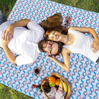Outdoor & Picnic Blanket Beach Mat Extra Large Sand Proof and Waterproof Portable Beach Mat for Camping Hiking Festivals,145 * 200cm Foldable and Lightweight (Flamingo)
