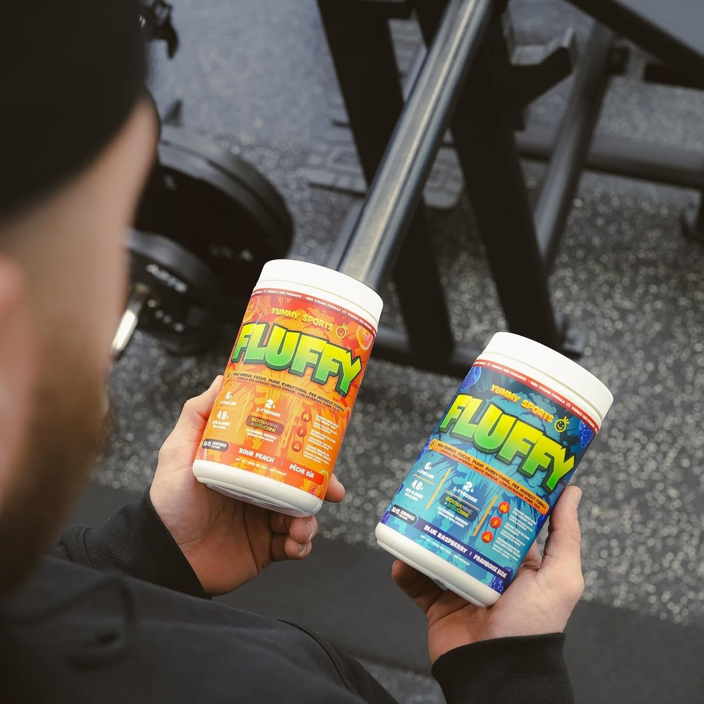 Yummy Sports Fluffy Intense Pre-Workout Powder - Explosive Energy, Laser Focus, and Intense Muscle Pump - L-Citrulline, Beta-Alanine, TeaCrine & Dynamine - Boost Stamina, Endurance, and Performance - Green Apple - 30 Servings