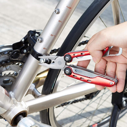 Amazon Basics 10-in-1 Stainless Steel Multitool Safety Lock with Nylon Sheath