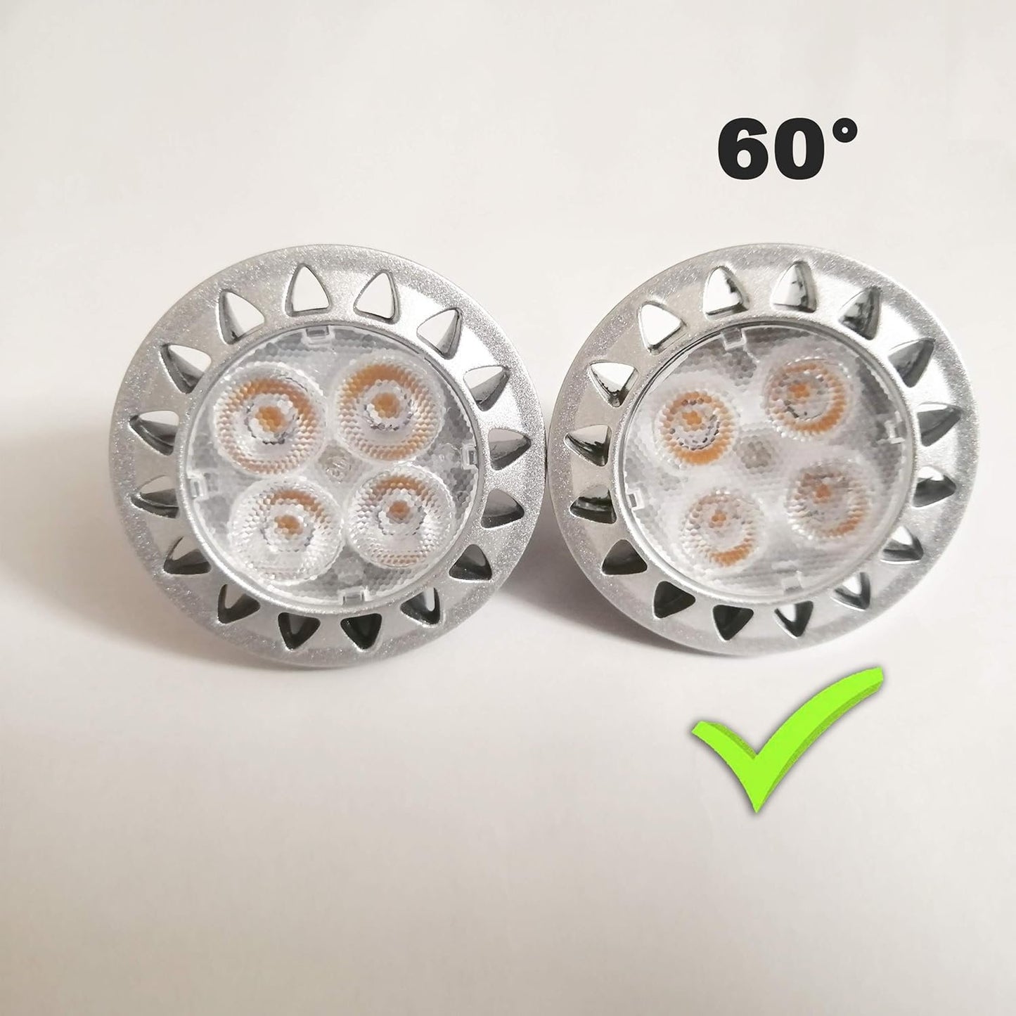 ALIDE MR16 Led Bulbs Wide Beam Angle 60° (60 Degree),5W Replace 20W 35W Halogen,2700K Soft Warm White,Low Voltage 12 Volt MR16 GU5.3 Bulb Spotlights for Landscape Track Recessed Lighting,450lm,6 Pack