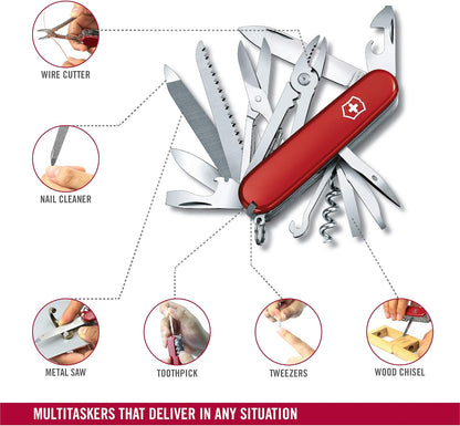 VICTORINOX 1.3773 Handyman Swiss Army Knife, Multi-functional Knife, DIY with Pliers, Swiss Multi-Tool with 24 Functions