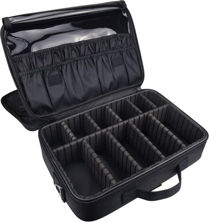 DCCN Beauty Case, Portable Travel Makeup Bag, Large Capacity Bag