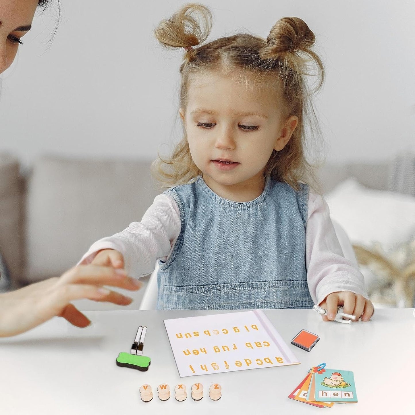 Alphabet Writing Practice Book, Pen Control Learning Writing Book, Erasable Educational Tool, Improve Handwriting Toy for Kids, Ages 3+, Boys and Girls, 24.1x5.3x15.6cm Multicolor