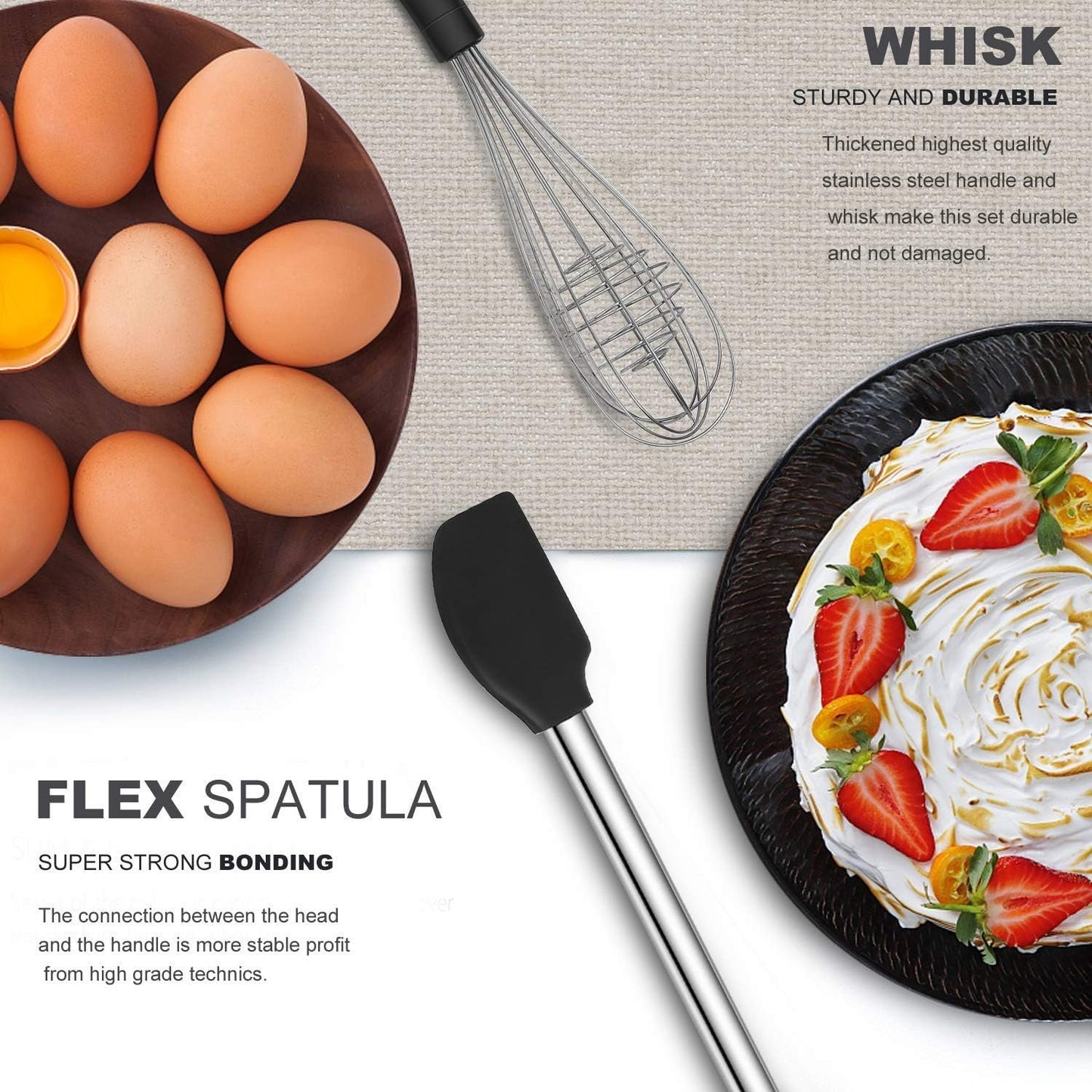 Kitchen Utensils Set - Silicone Kitchen Utensils - 33 Pieces Kitchen Gadgets and Spoons for Non-Stick Cookware - Silicone and Stainless Steel Spatula Set - Best Kitchen Utensils,