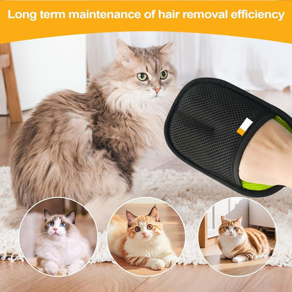 Pet Hair Remover, Grooming Gloves, Lint Cleaner Tool, Portable Brush, Efficient Hair Removal for Furniture, Bedding, Couch, Carpet, Mat, Rug Cleaning and Maintenance