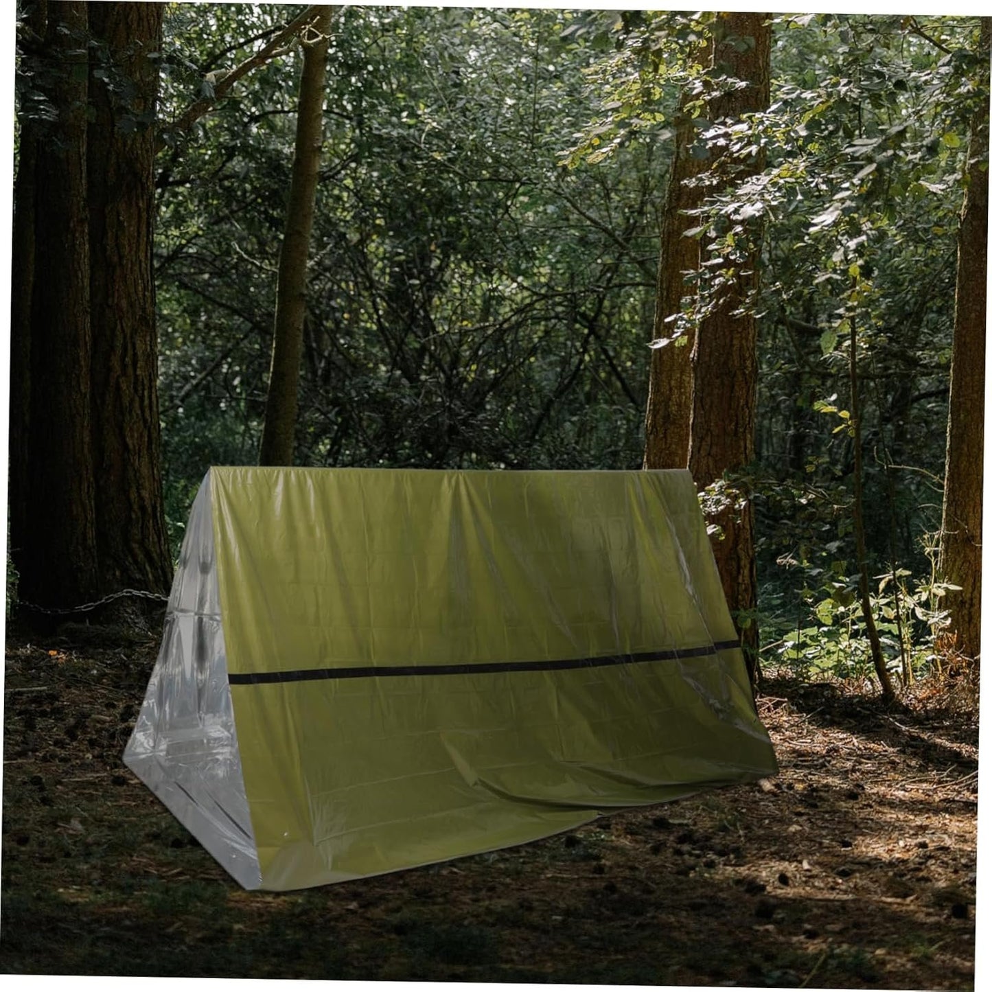 Kisangel Portable Emergency Shelter Tent Camping Accessory Thermal Blanket Cold Weather Protection Insulated Lightweight