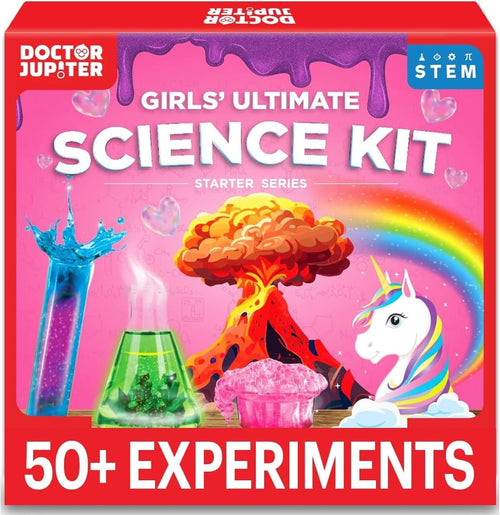 Doctor Jupiter Ultimate Science Kit for Girls Ages 6-12 | Birthday Gift Ideas | STEM Learning Educational Toys | 50+ Experiments Ultimate Starter Series