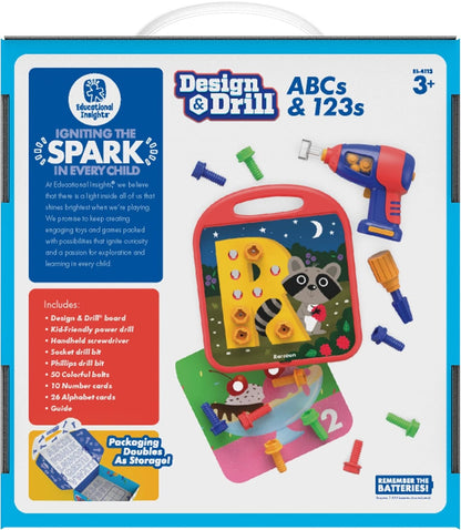 Learning Resources Design & Drill ABCs & 123S, Multicoloured Learning Toy for Little Kid, Ages 3+