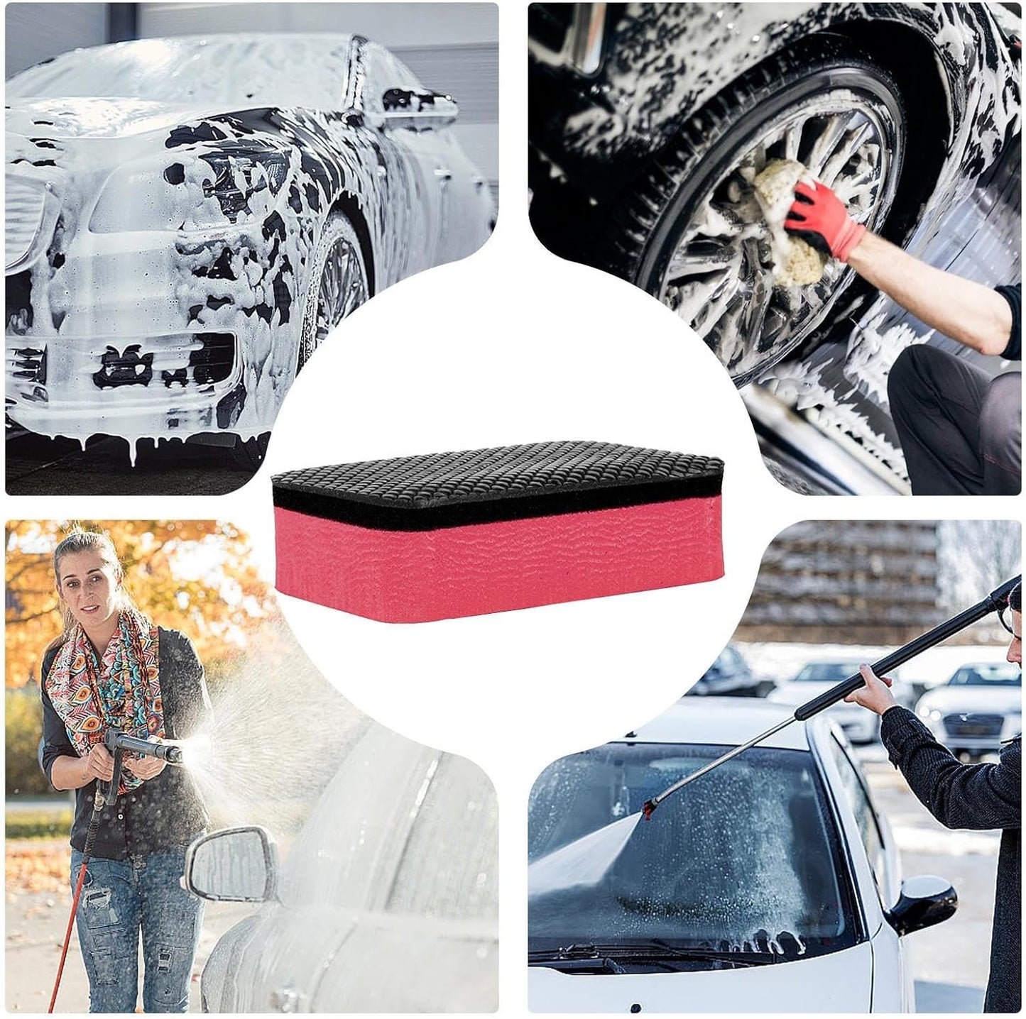 Car Clay Bar Sponge - Car Detailing Clay Bar | Clay Bar Block, Car Cleaning Sponge, Car Detailing Clay, Contaminant Eraser Removing Paint Grime Debris