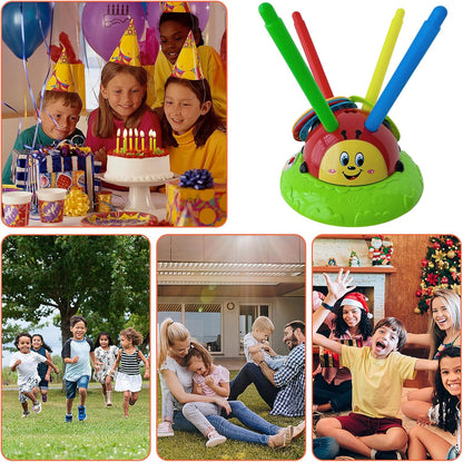 Ladybug Jump and Toss Toy, Musical Kids Game, Toddler Fun Equipment, Indoor Outdoor Play, Summer for Boys and Girls, 2-in-1 Jump and Feature, Sturdy and Interactive, Parties