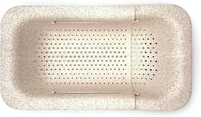 Starfrit Gourmet ECO - Over-The-Sink Colander - Expands up to 19.7" - Up to 4.2 L Capacity - Wheat Straw Fibers