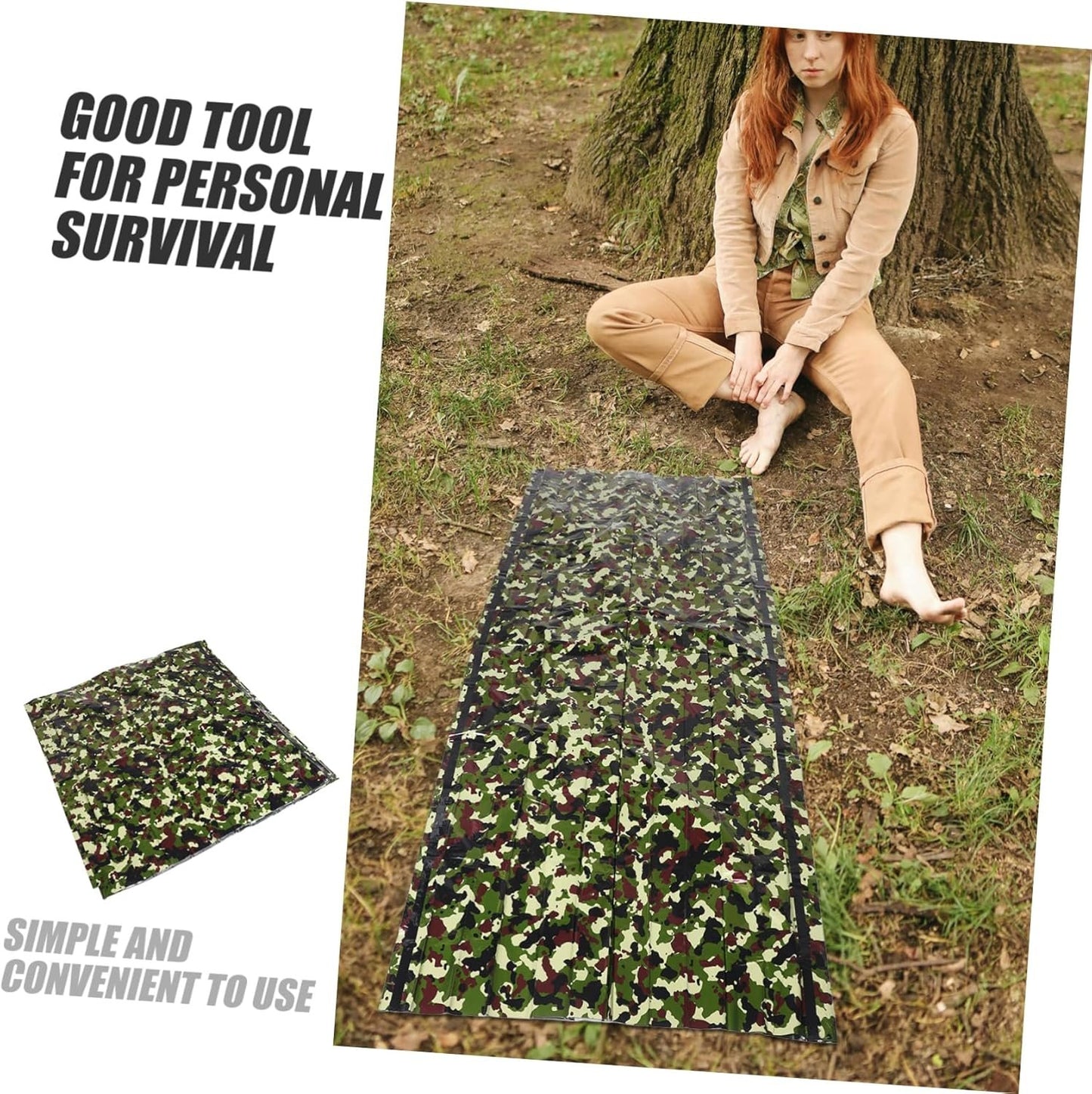 SUPVOX Emergency Tent for Camping Hiking Windproof Insulated Survival Shelter Blanket for Cold Weather