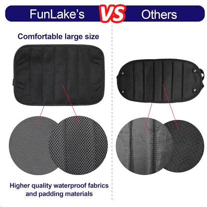 FunLake 2-in-1 Airplane Footrest Pillow - Inflatable Travel Foot Hammock & Cushioned Foot Pad for Ultimate Comfort on Flights, Travel Accessories, Portable Foot Rest for Flights