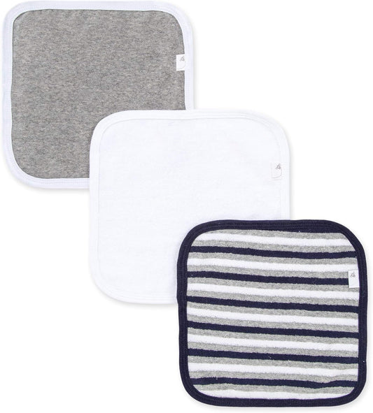 Burt's Bees Baby Washcloths, Absorbent Knit Terry, Super Soft 100% Organic Cotton