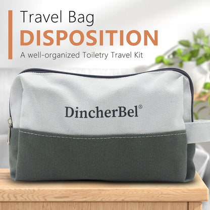 Travel Toiletry Kit, Hygiene Essential Kit for Travel, Business & Charity, 14-Piece Mini Toiletry Reusable Toiletry Zippered Bag