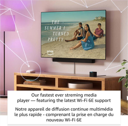 Amazon Fire TV Cube (newest model), Hands-free streaming device with Alexa, Wi-Fi 6E, 4K Ultra HD