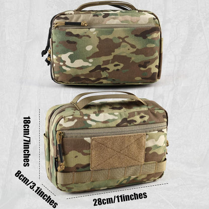 VOTAGOO GEAR Tactical Toiletry Bag Hygiene Bag EDC Military Tool Molle Pouches Small Dopp Kit Travel Shower Bag for Men
