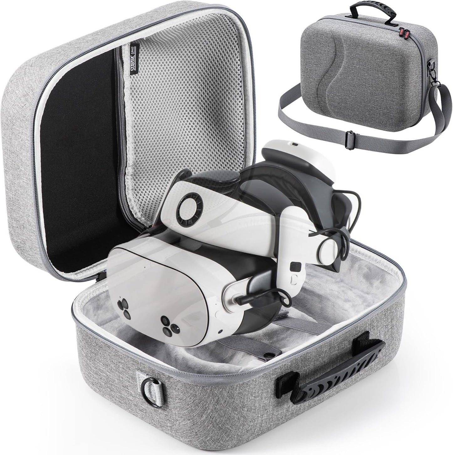 Case for Meta Quest 3S/Quest 3,Large Carrying Case for BOBOVR S3 Pro/Kiwi Design Battery Head Strap, Controllers and Other Accessories, Portable Hard Travel Bag for Oculus Quest 3S/Quest 3