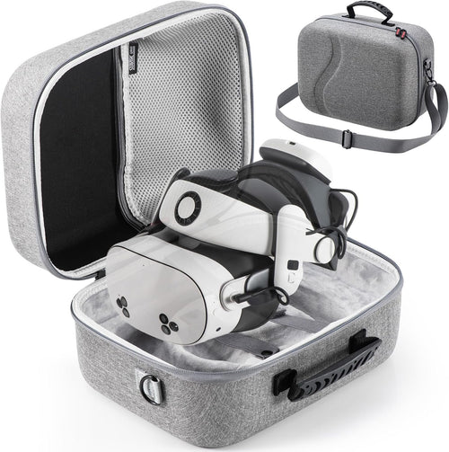 Case for Meta Quest 3S/Quest 3,Large Carrying Case for BOBOVR S3 Pro/Kiwi Design Battery Head Strap, Controllers and Other Accessories, Portable Hard Travel Bag for Oculus Quest 3S/Quest 3
