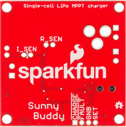 SparkFun Sunny Buddy - MPPT Solar Charger (MPPT) Solar Charger for Single-Cell LiPo Batteries LT3652 Power Tracking 2A Battery Charging Circuit