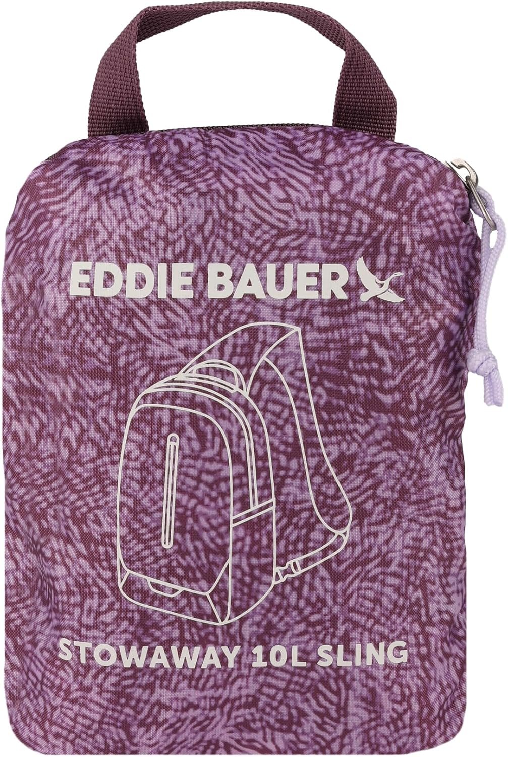 Eddie Bauer unisex-adult Stowaway Packable Sling Bag,Travel, Outdoor, Lightweight, Compact, Edc,Ripstop Nylon, 10lSling Bag