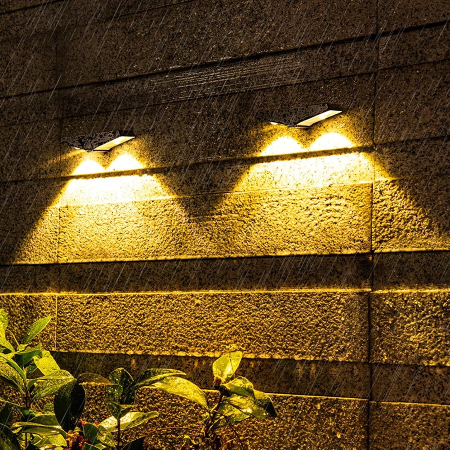 Solar Lights Outdoor, Automatic Solar Powered Fence Lantern, 1.38x4.88x0.96 Inches Portable Wall Mounted Foldable Versatile Exterior Lighting for Driveway Garden and Yard