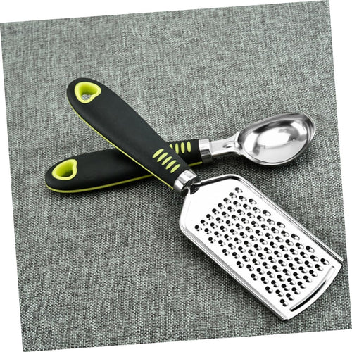 Amosfun Set Da 7 Pezzi ruota per pizza utensili cucina acciaio gadget da cucina utensili da cucina pentole antiaderenti grattuggia apriscatole