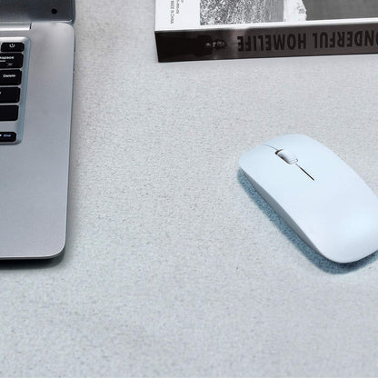 Desk Blotter,31.5x15.8 inches Mat, for Office and Home, Writing Pad, Natural Rubber, Locking Edge, Waterproof, Scratch-Resistant, Easy Storage,Mouse Pad (Silver)