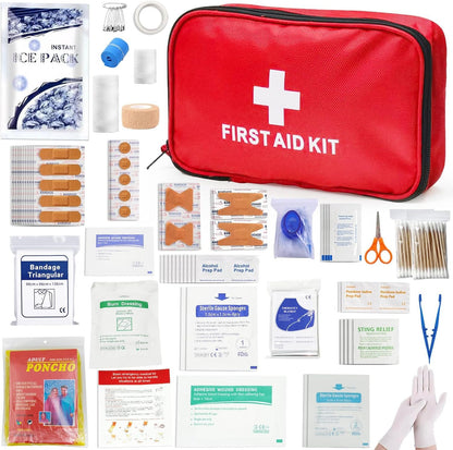 First Aid Kit192 Piece - Mini First Aid Kit Small Soft Shell Medical Kit for Home, Car, Office, Travel, Camping, Sports, Outdoor, School - Emergency First Aid Supplies and Survival Kit.