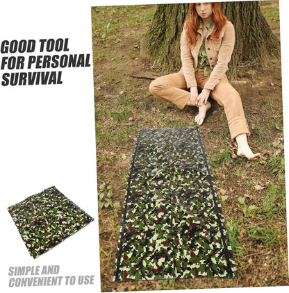 Abaodam 1 Set Multi Use Emergency Sleeping Tent Thermal Insulation Bivy Sack for Camping Hiking and Outdoor Survival Compact Durable and Tear Resistant Emergency Supplies Camouflage